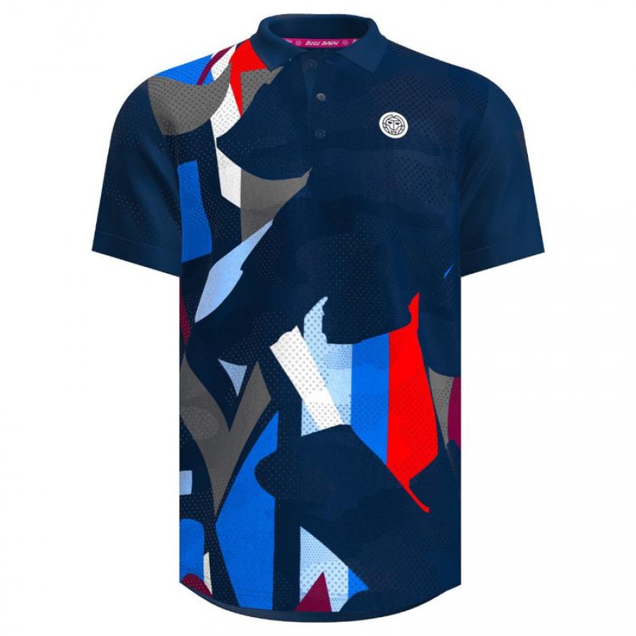 Bidi Badu New York Dark Blue Red Polo Shirt  Offer + Cheap