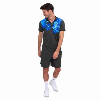 Polo Bidi Badu Spike Cinza Azul Escuro  Oferta + Barato