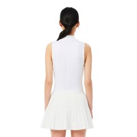 Polo Lacoste Sleeveless Ultra Dry Blanco Mujer