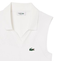 Polo Lacoste Apertado Ajuste Blanco Mujer  Oferta + Barato