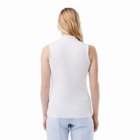 Polo Feminino Lacoste Ultra Dry Branco  Oferta + Barato