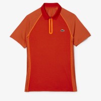 Lacoste Ultra Dry T-Shirt Polo Laranja Vermelha  Oferta + Barato
