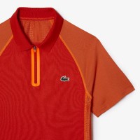 Lacoste Ultra Dry T-Shirt Polo Laranja Vermelha  Oferta + Barato