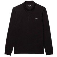 Polo Manga Larga Lacoste Regular Fit Algodon Negro  Offre - Pas cher
