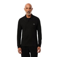 Polo Manga Larga Lacoste Regular Fit Algodon Negro  Offre - Pas cher