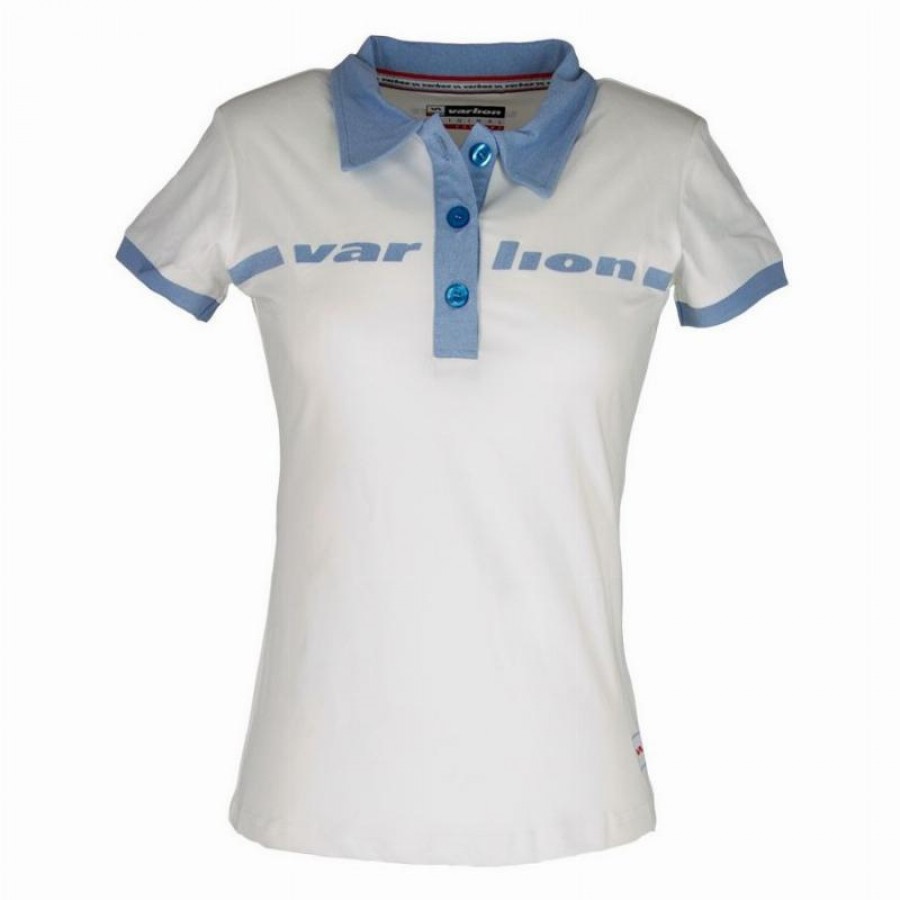 Polo Varlion M/C MD13S05 Blanco Mujer  Oferta + Barato