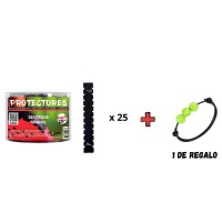 Pro Elite Toothed Black Protector 25 Units