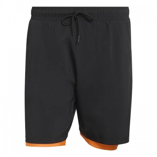 Short Adidas Club 2 en 1 noir orange