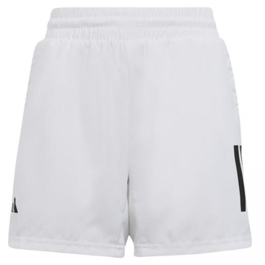 Pantaloncini Adidas Club 3 Strisce Blanco Junior  Offerta + Economico