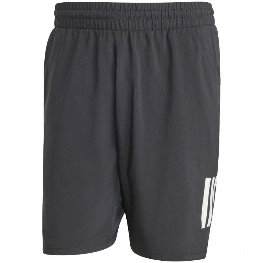 Short Adidas Club 3 Stripes Negro Blanco  Oferta + Barato