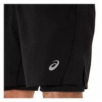 Short Asics Core 2N1 7IN Negro Performance  Offre - Pas cher