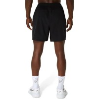 Short Asics Court 7IN Negro Blanco  Oferta + Barato