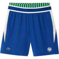 Short Lacoste Roland Garros Bleu Blanc Vert  Offre - Pas cher