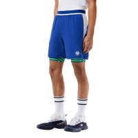 Short Lacoste Roland Garros Bleu Blanc Vert  Offre - Pas cher