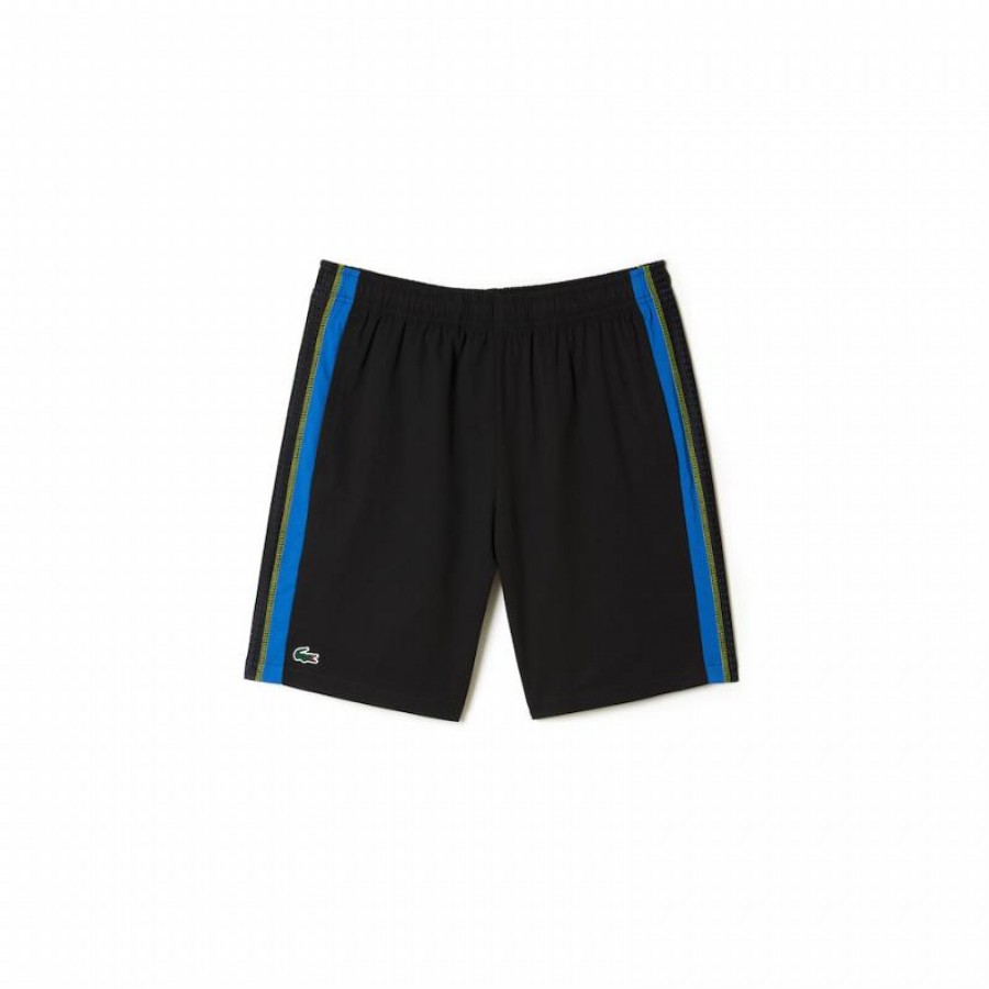 Court metrage Lacoste Sport Negro Amarillo  Offre - Pas cher