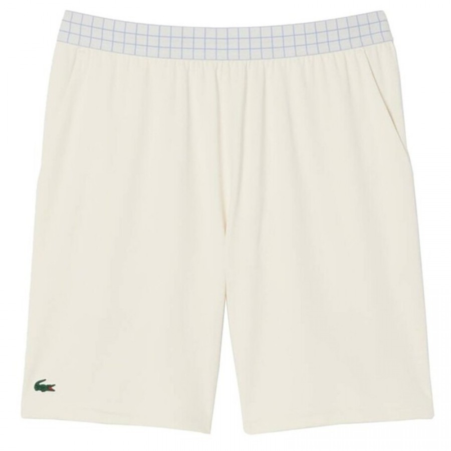 Short Lacoste Tenis Ultra Dry Blanco Roto  Offre - Pas cher