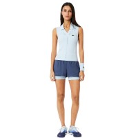 Short Lacoste Ultra Dry Violeta Azul Mujer  Oferta + Barato