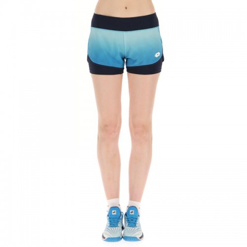 Short Lotto Top IV Azul Degradado Mujer