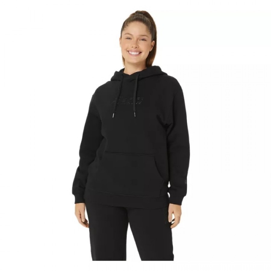 Sudadera Asics Logo Negro Mujer  Oferta + Barato