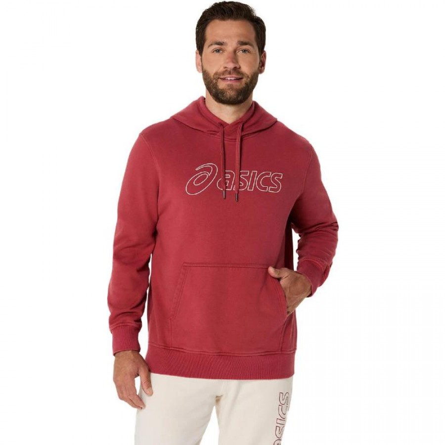 Sudadera Asics Logo Rojo Birch  Oferta + Barato