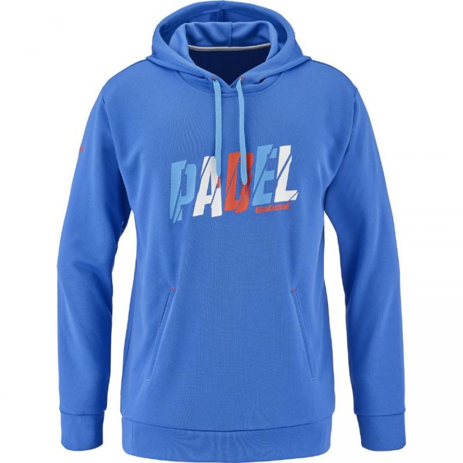 Moletom Babolat Padel Hood Azul Francês