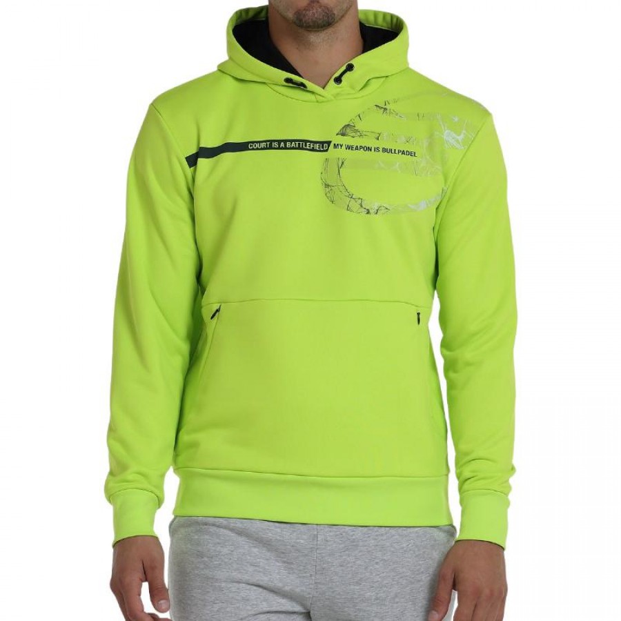 Sudadera Bullpadel Baiona Verde Vibrante  Oferta + Barato
