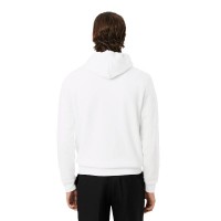 Sweat-shirt Lacoste en coton blanc  Offre - Pas cher