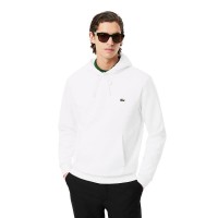 Sweat-shirt Lacoste en coton blanc  Offre - Pas cher