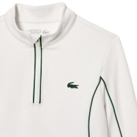 Sudadera Lacoste Ultra Dry Blanco Verde Mujer  Oferta + Barato