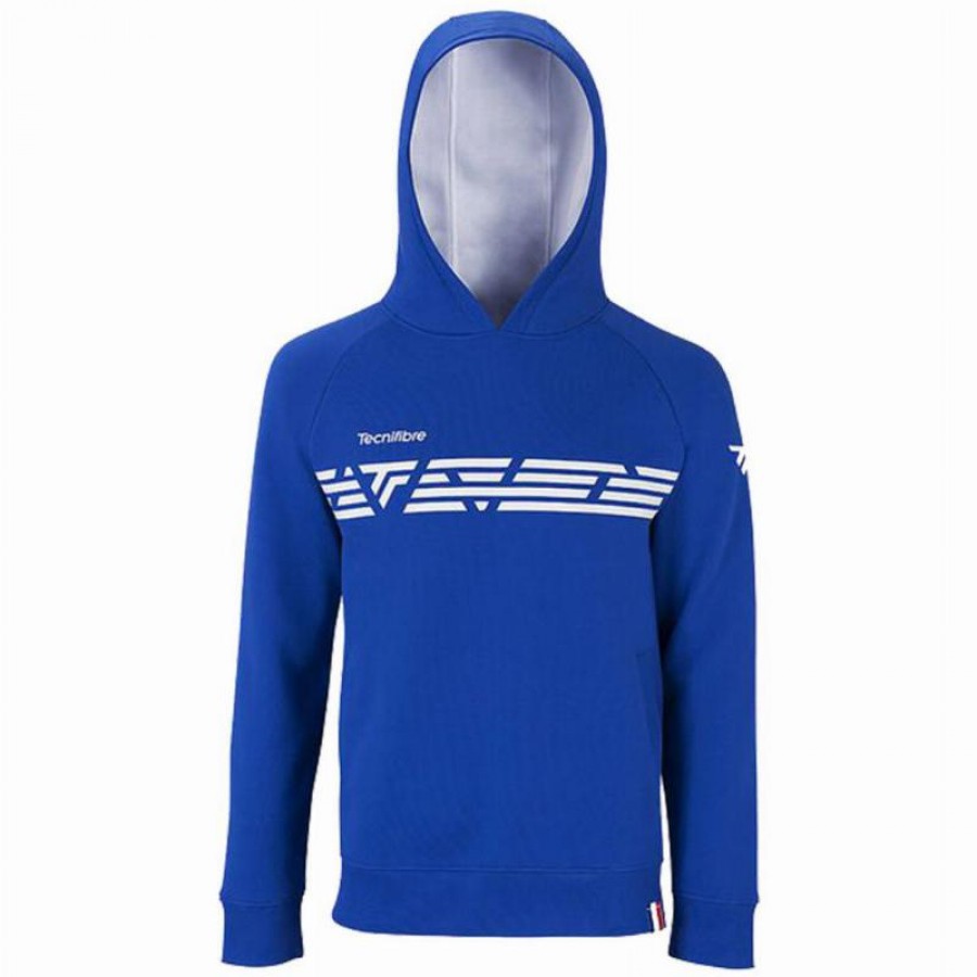 Sweat-shirt junior en molleton Tecnifibre bleu royal  Offre - Pas cher