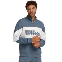 Sudadera Wilson Parkside Half Zip Gris Azulado  Oferta + Barato