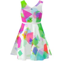 Bidi Badu Kaleido Vestido Branco Mix  Oferta + Barato