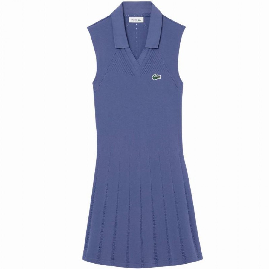 Lacoste Tennis Dress Light Blue Violet  Offer + Cheap