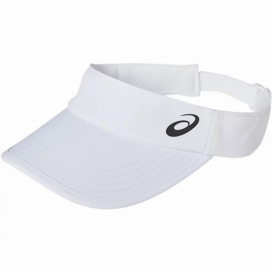 Asics Performance Glossy White Visor  Offer + Cheap