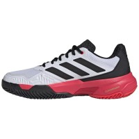 Adidas CourtJam Control 3 White Black Red Sneakers  Offer + Cheap