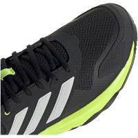 Baskets Adidas CourtJam Control Clay Carbon Lucid Lemon  Offre - Pas cher