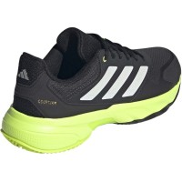 Baskets Adidas CourtJam Control Clay Carbon Lucid Lemon  Offre - Pas cher