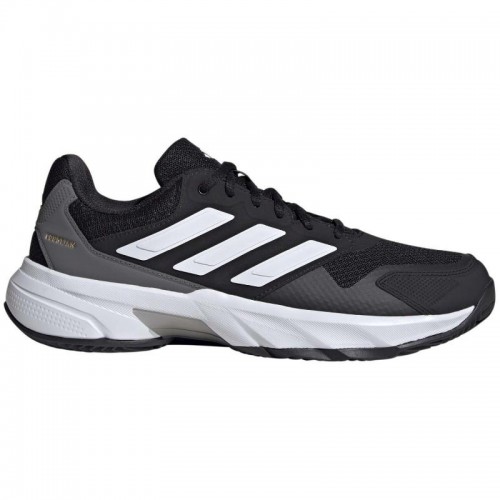Adidas CourtJam Control Clay Black White Grey Shoes