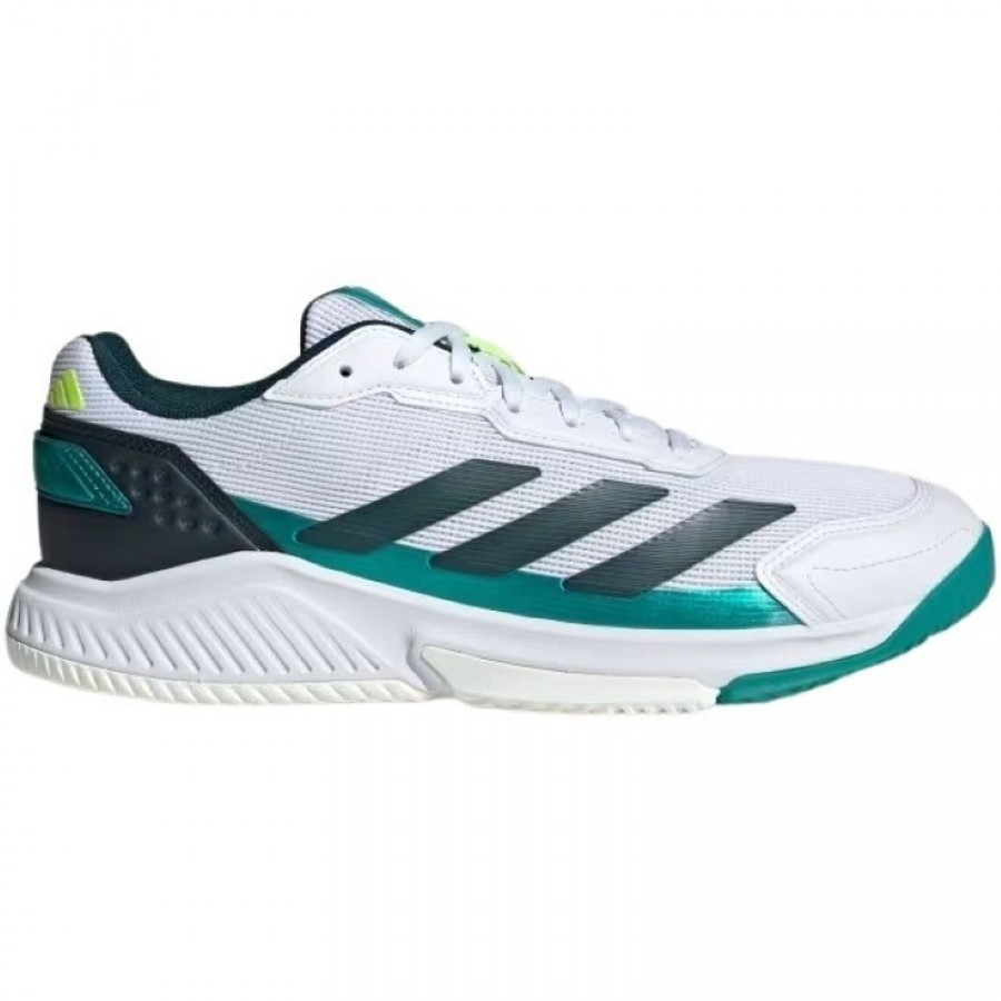Adidas Courtquick Padel Blanc Vert Baskets  Offre - Pas cher