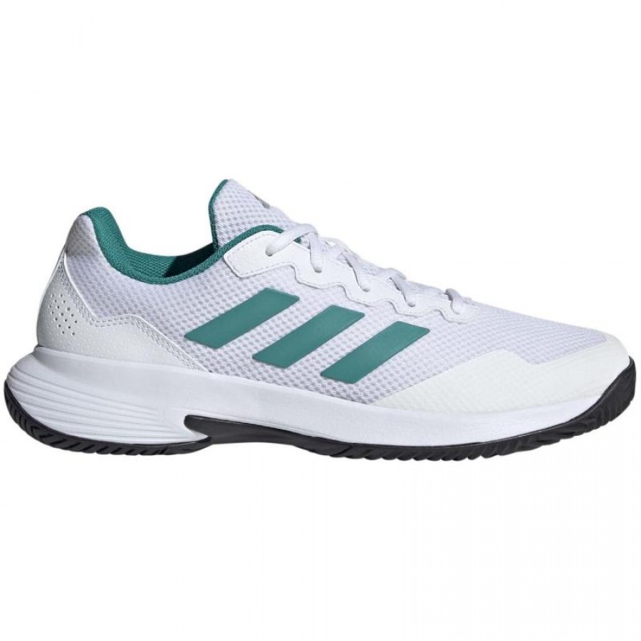 Adidas GameCourt 2 White Green Black Sneakers  Offer + Cheap