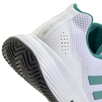 Adidas GameCourt 2 White Green Black Sneakers  Offer + Cheap