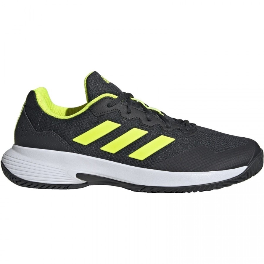 Baskets adidas GameCourt 2 Carbon Lucid Lemon  Offre - Pas cher