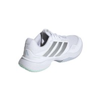 Zapatillas Adidas GameCourt 3 Blanco Plata Mujer