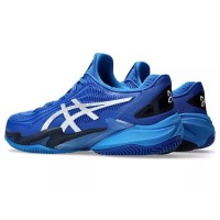 Baskets Asics Court FF 3 Novak Clay Bleu Noir Argent  Offre - Pas cher