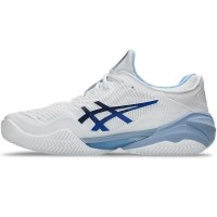 Baskets Asics Court FF 3 Novak Clay White Tuna Blue  Offre - Pas cher