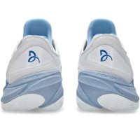 Baskets Asics Court FF 3 Novak Clay White Tuna Blue  Offre - Pas cher