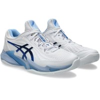 Baskets Asics Court FF 3 Novak Clay White Tuna Blue  Offre - Pas cher