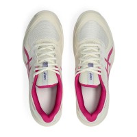 Zapatillas Asics Game FF Clay Crema Rosa Brillante Mujer  Oferta + Barato