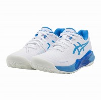 Zapatillas Asics Gel Challenger 14 Clay Blanco Azul Mujer  Oferta + Barato