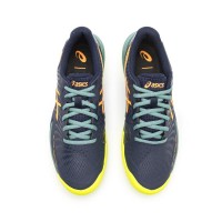 Zapatillas Asics Gel Challenger 14 Padel Azul Medianoche Naranja  Oferta + Barato